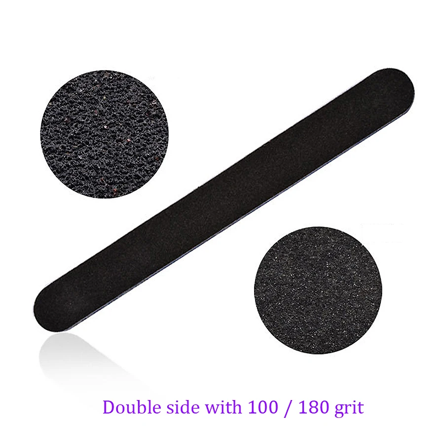 5Pcs Emery Board Nail Files, Straight Sandpaper Files for Nail Art DIY Manicure