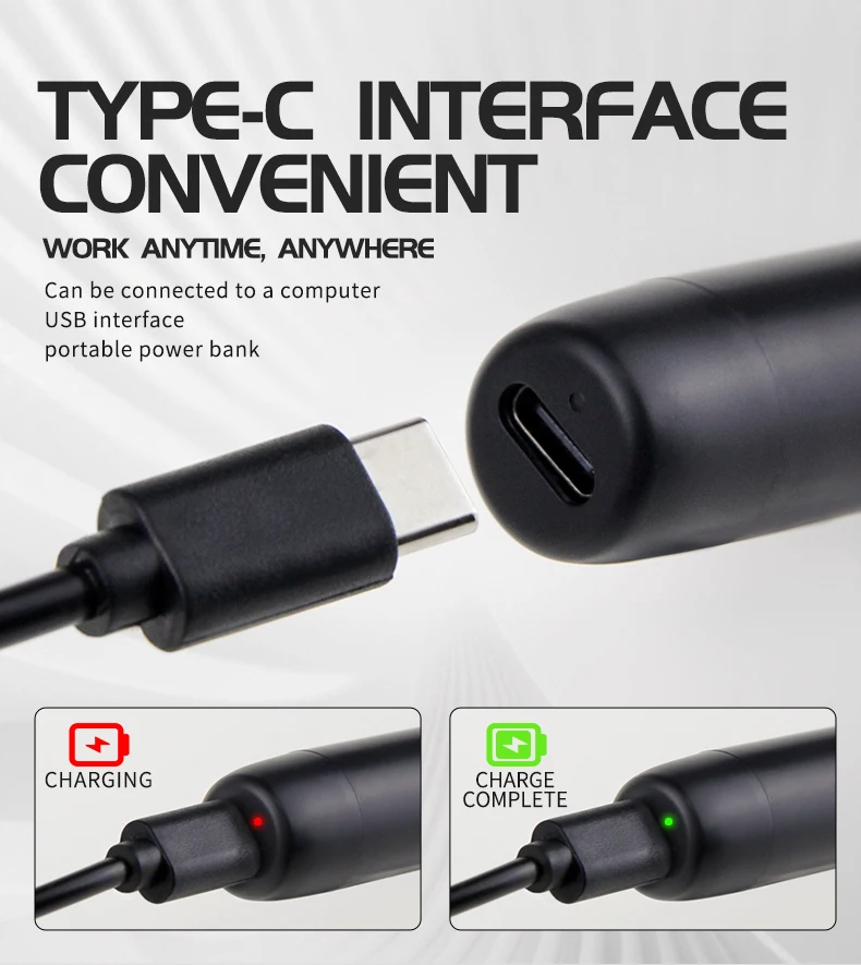 USB Soldering Iron Mini Small Soldering Iron Set Portable Household Type-C Interface 800mAh Battery Adjustable Temperature