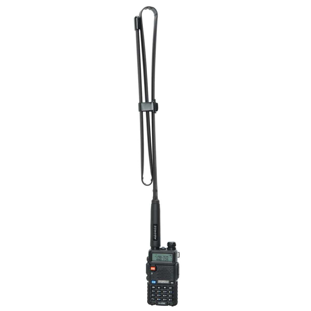 ABBREE CS Tactical Antenna SMA-Female Dual Band VHF UHF 144/430Mhz Foldable For Walkie Talkie Baofeng UV-21 UV-5R QuanSheng K5