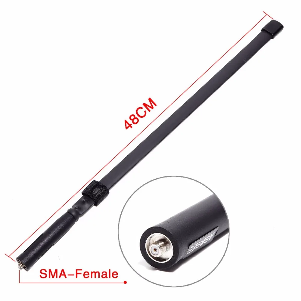 ABBREE CS Tactical Antenna SMA-Female Dual Band VHF UHF 144/430Mhz Foldable For Walkie Talkie Baofeng UV-21 UV-5R QuanSheng K5