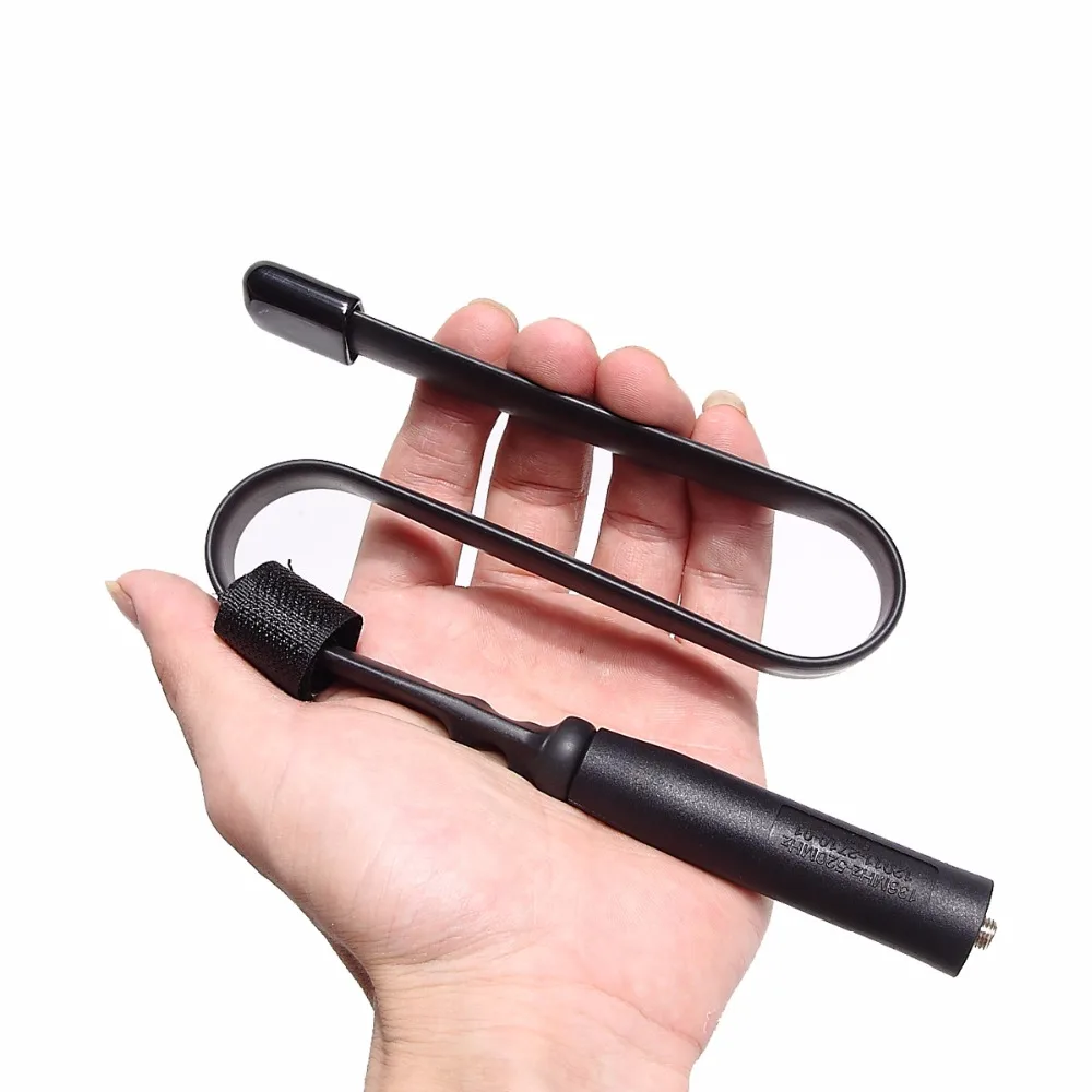 ABBREE CS Tactical Antenna SMA-Female Dual Band VHF UHF 144/430Mhz Foldable For Walkie Talkie Baofeng UV-21 UV-5R QuanSheng K5