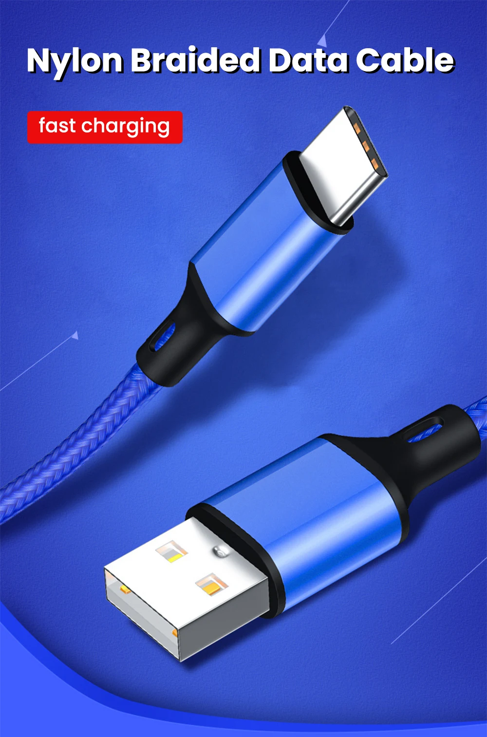 0.25M Short Cable Micro USB Cables Type C Data Cord Fast Charging Portable Wire for Power Bank iPhone 15 Samsung Android Phone