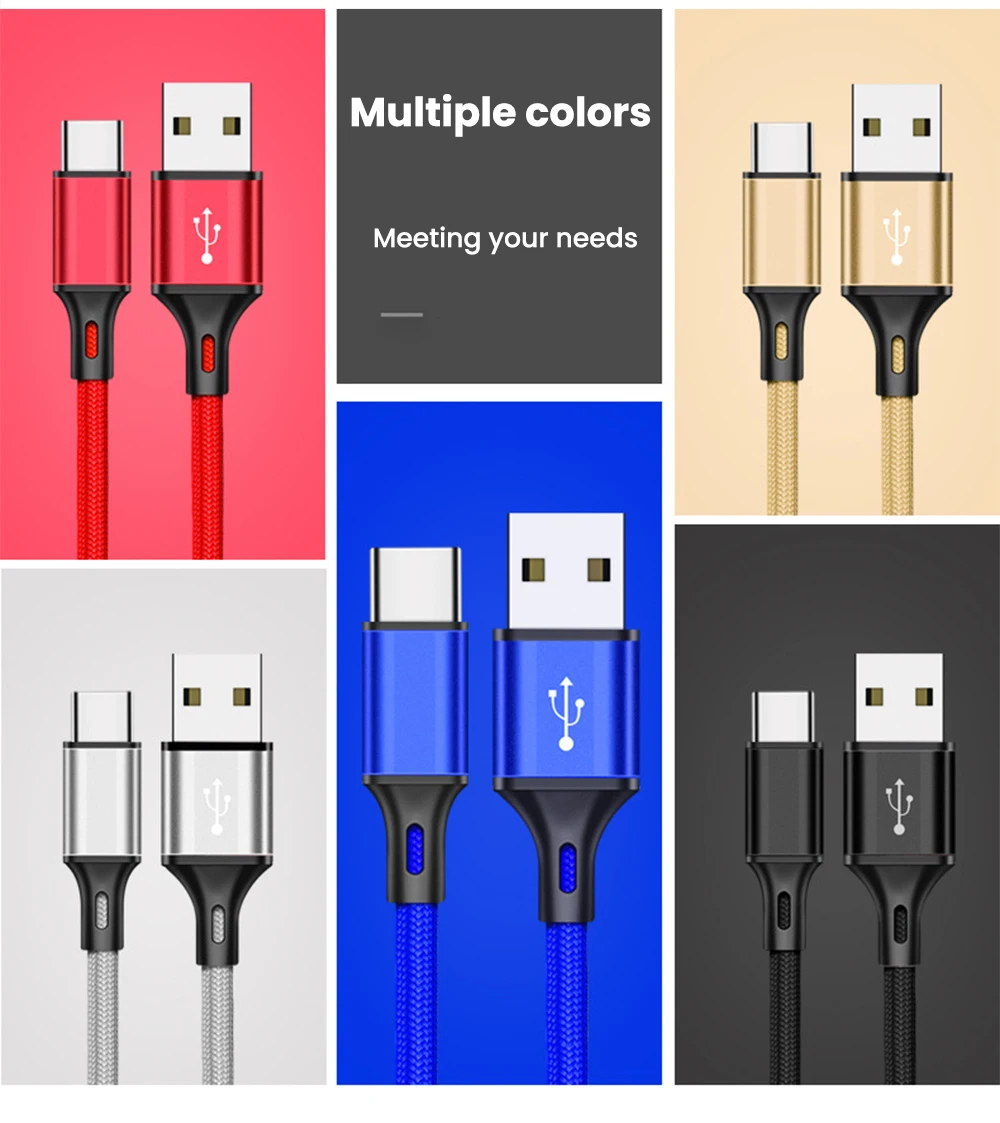 0.25M Short Cable Micro USB Cables Type C Data Cord Fast Charging Portable Wire for Power Bank iPhone 15 Samsung Android Phone