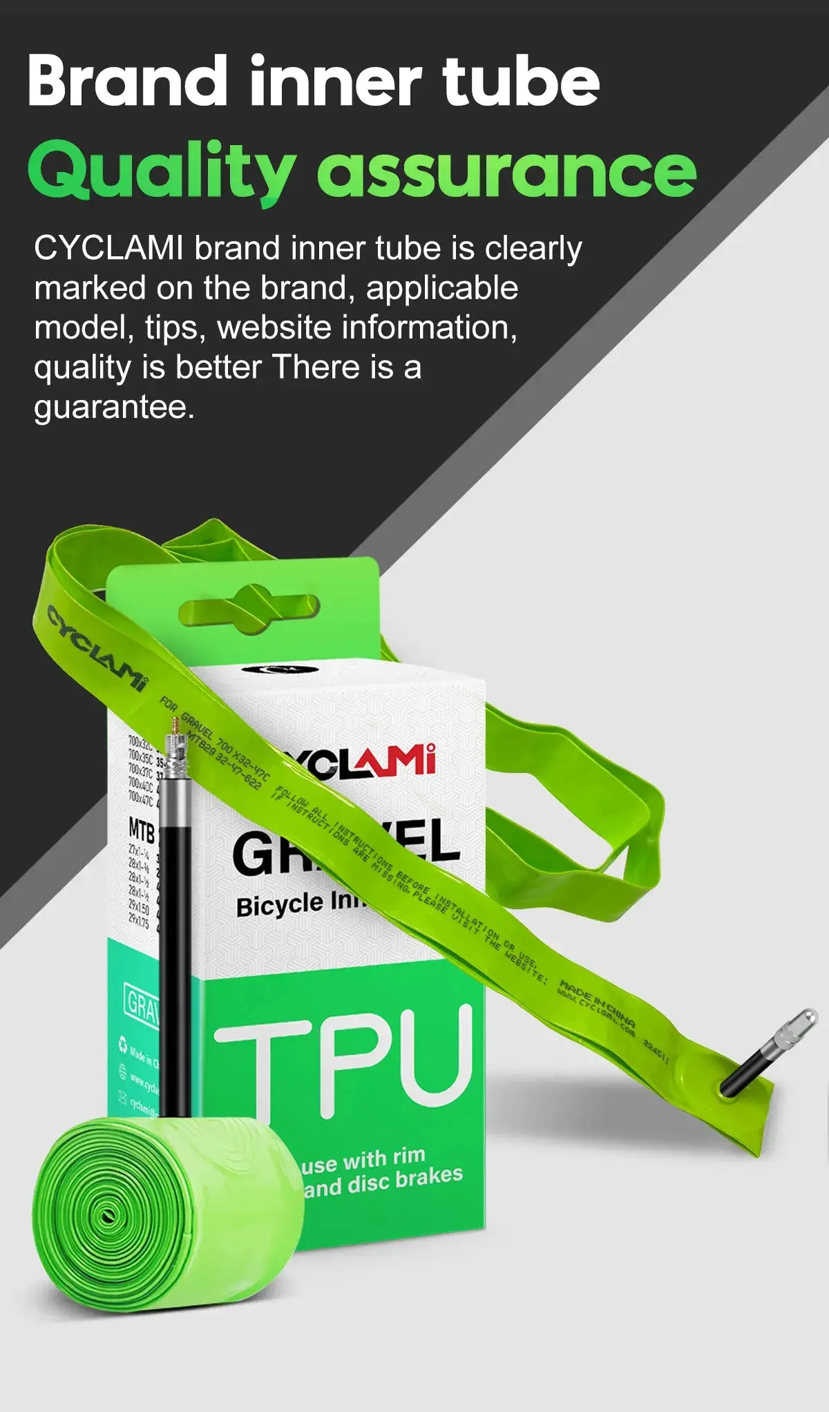 CYCLAMI Ultralight Road MTB 29 Bike TPU Inner Tube Tire French Valve FV 45mm For Gravel 700C 32C 35C 37C 40C 47C Super Light