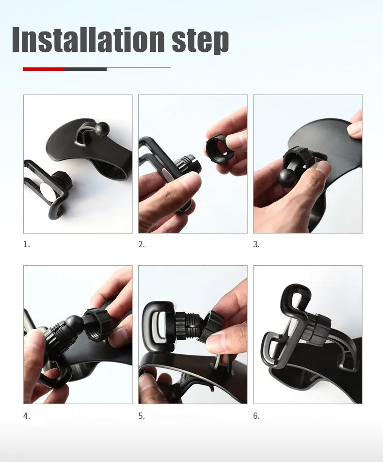 360 Rotatable Car Phone Holder Universal Cell Phone Stands Car Rack Dashboard Support for Auto Grip Mobile Phone Fixed Bracket