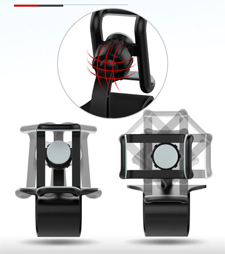 360 Rotatable Car Phone Holder Universal Cell Phone Stands Car Rack Dashboard Support for Auto Grip Mobile Phone Fixed Bracket