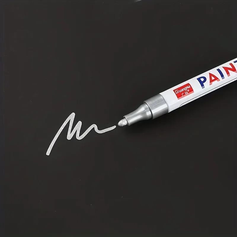 Car Paint Pen Waterproof Car Wheel Tire Oily Painting Mark Pen Auto Rubber Tyre Tread CD Metal Permanent Paint Marker