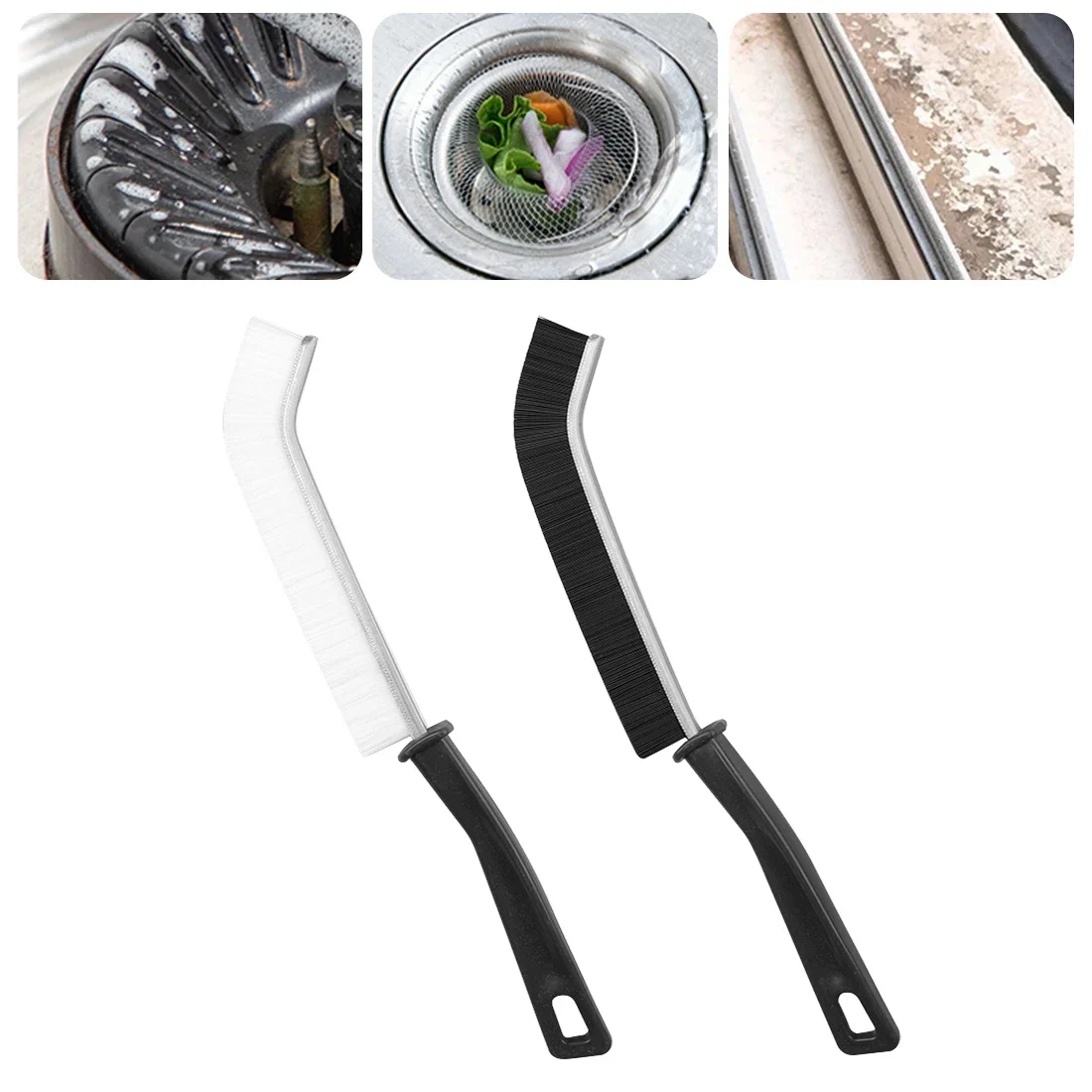 3Pcs Crevice Cleaning Brush Durable Car Kitchen Tile Grout Dead End Bristle Cleaning Brush Bedroom Floor Line Cleaning Brushes