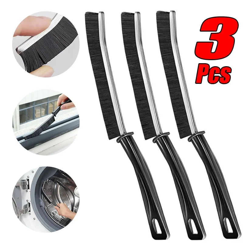 3Pcs Crevice Cleaning Brush Durable Car Kitchen Tile Grout Dead End Bristle Cleaning Brush Bedroom Floor Line Cleaning Brushes