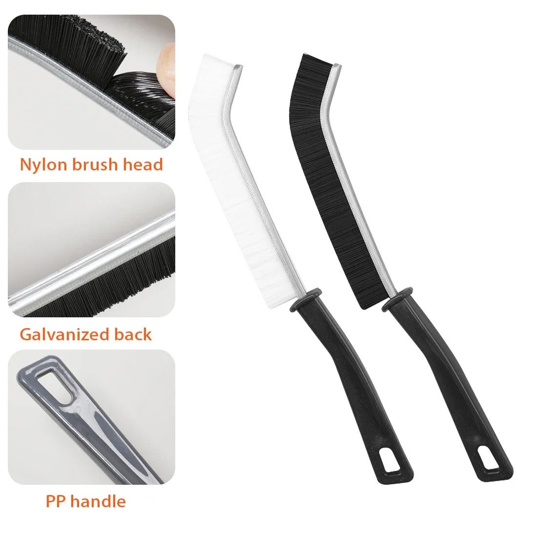 3Pcs Crevice Cleaning Brush Durable Car Kitchen Tile Grout Dead End Bristle Cleaning Brush Bedroom Floor Line Cleaning Brushes