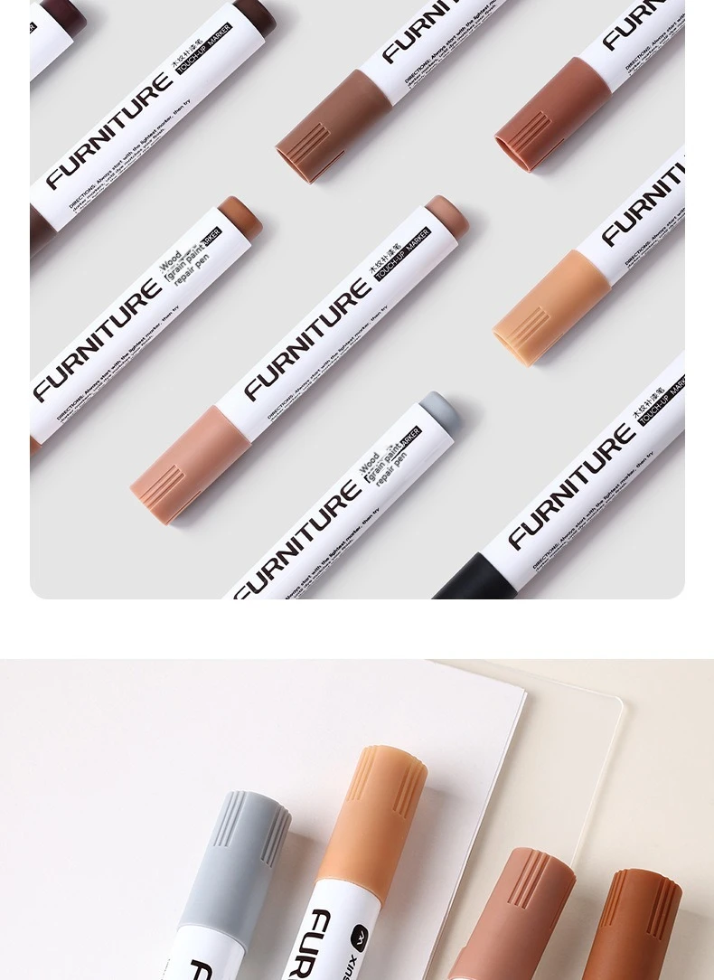 12 Colors Furniture Touch Up Kit Markers Amp Filler Sticks Wood Composite Grain Paint Repair Pen Scratches Restore Scratch Patch