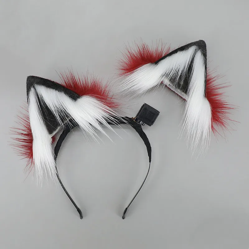 Remote Control Wagging Fox Wolf Tail Automatically Moving Animal Ear Headband Cosplay Prop Accessories Girl's Club Pub Costumes