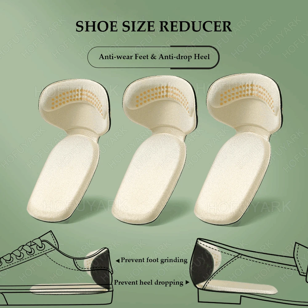 6pcs Heel Pads for Shoes Too Big Adjust Size Sponge Heel Protector Stickers High Heels Pain Relief Inserts Foot Insoles Women