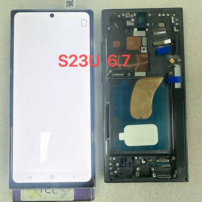 AMOLED Display For Samsung Galaxy S23 Ultra S918 LCD Display Digital Touch Screen Support Fingerprint S-Pen S918B S918B/DS