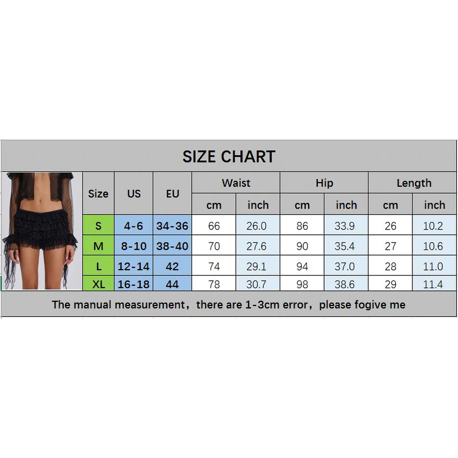 Women's Elegant Sexy Lace Shorts, Ruffled Layered Elastic Waist Lace Short Pants Bloomers Streetwear