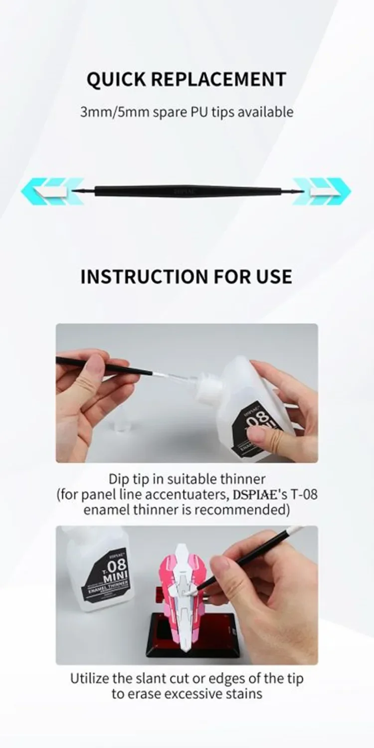 DSPIAE PT-WP Panel Line Eraser for Gundam Model Cleaning