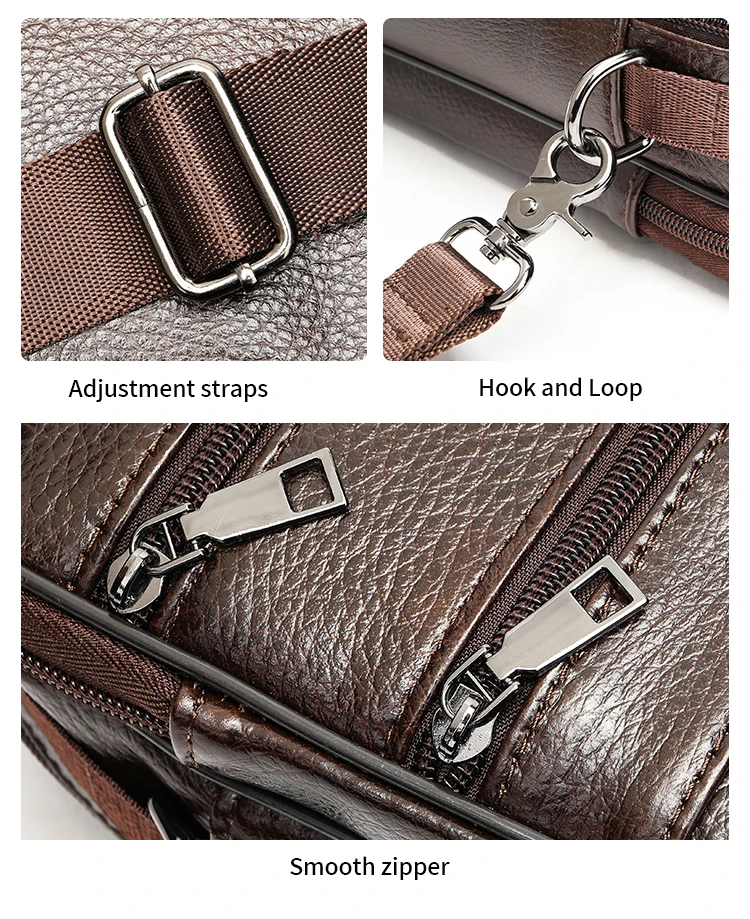 WESTAL Men's Bag Genuine Leather Messenger 13inch Laptop Bags for Document Business Bag Men Shoulder Purses 6173