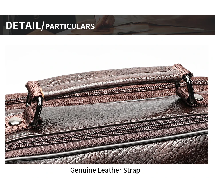 WESTAL Men's Bag Genuine Leather Messenger 13inch Laptop Bags for Document Business Bag Men Shoulder Purses 6173