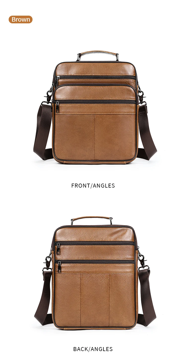 WESTAL Men's Bag Genuine Leather Messenger 13inch Laptop Bags for Document Business Bag Men Shoulder Purses 6173