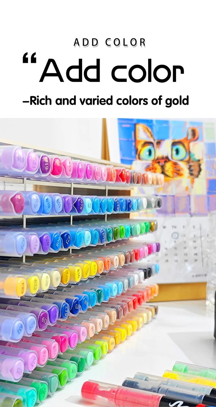 16 Colors Straight liquid Acrylic Paint Pen for Rock Painting Stone Ceramic Glass Tire Fabric Brush Tip White Marker Gold Silver