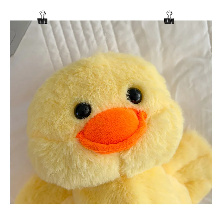 1-10PCS Small Yellow Duck Plush Bag 2024 New Cute Shoulder Bag Teenage Girls Traveling Backpack Hundreds of Animal Cartoon Bag