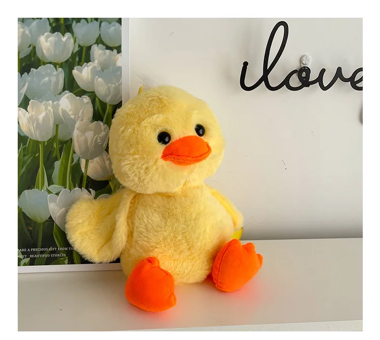 1-10PCS Small Yellow Duck Plush Bag 2024 New Cute Shoulder Bag Teenage Girls Traveling Backpack Hundreds of Animal Cartoon Bag
