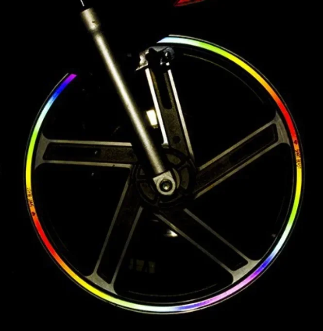 Motorcycle Car Tire Decals Trim Strips Universal Reflective Bike Wheel Sticker Waterproof Motorcycle Wheel Rim Tape 17"18"19