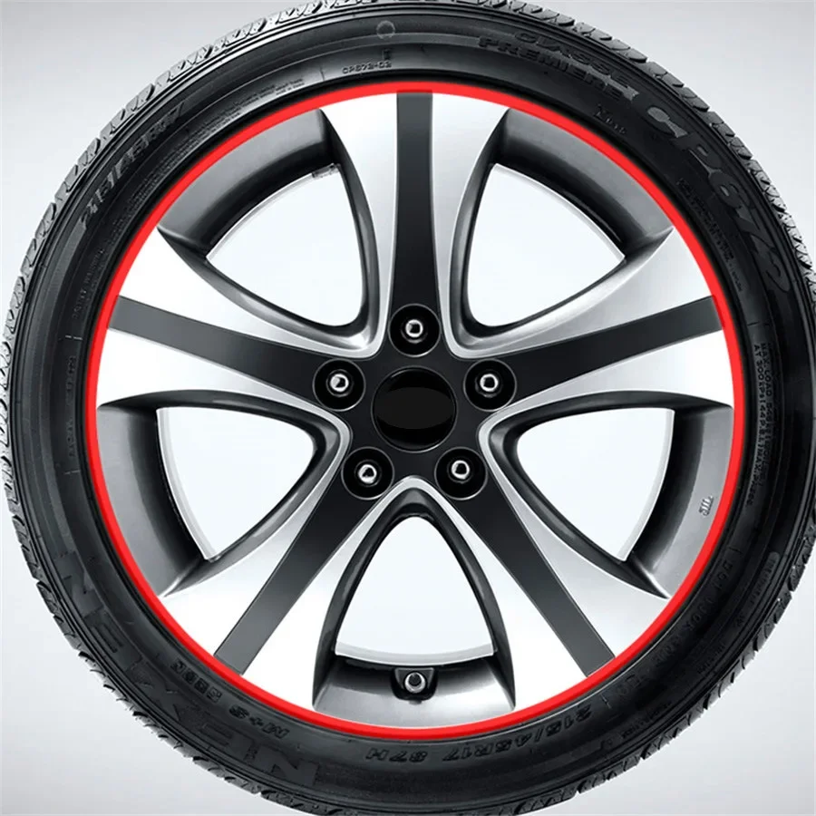 Motorcycle Car Tire Decals Trim Strips Universal Reflective Bike Wheel Sticker Waterproof Motorcycle Wheel Rim Tape 17"18"19