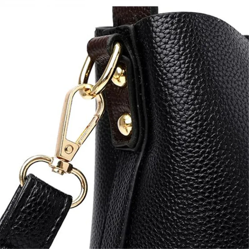 Women Leather Bucket Bag, Stylish Top Handle, Comfortable Shoulder Strap, Fashion-Forward Design Handbag Shoulder Crossbody Bags