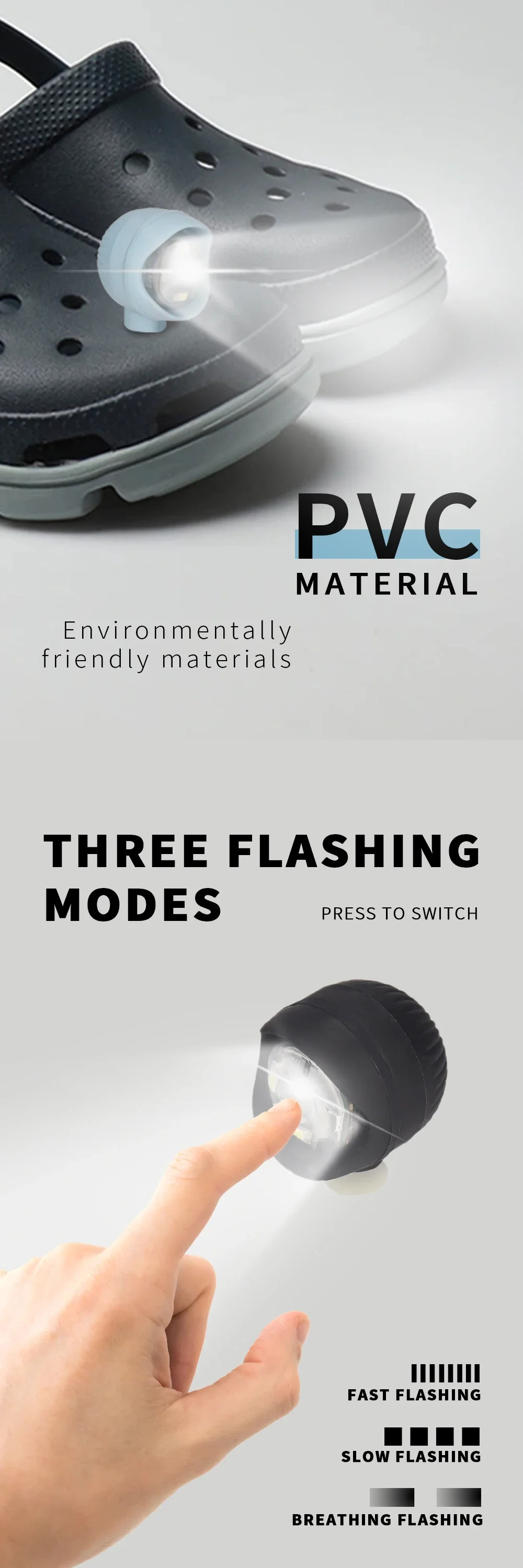 2pcs Shoe Lights - Brighten Up Your Outdoor Activities With The LED Headlight Shoe Light, Footwear Accessories