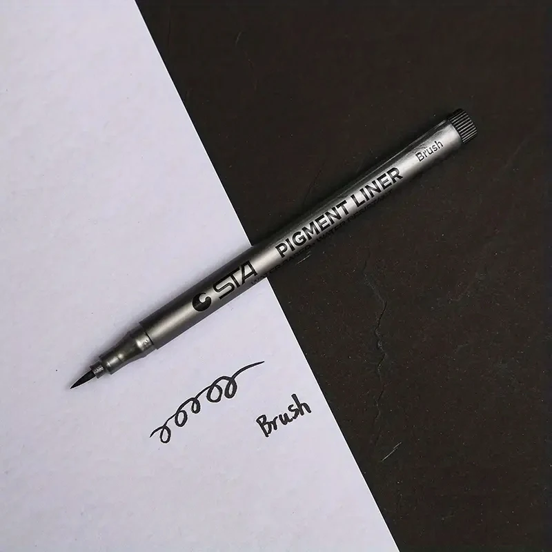 1pc Pigment Liner Pigma Micron Ink Marker Pen 0.05 0.1 0.2 0.3 0.4 0.5 0.6 Different Tip Black Fineliner Sketching Pens