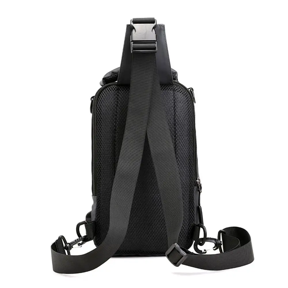 Men's Sling Crossbody Bag Anti-theft Chest Shoulder Messenger Backpack USB Port