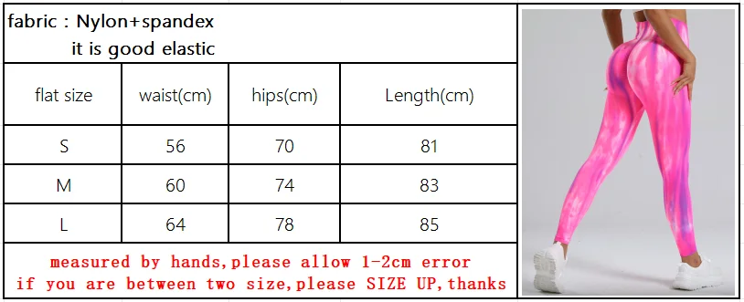 Women Tie Dye Gym Leggings Seamless Push Up Tights Training Pants Scrunch Sports High Waist Butt Lifting Workout Yoga Leggins