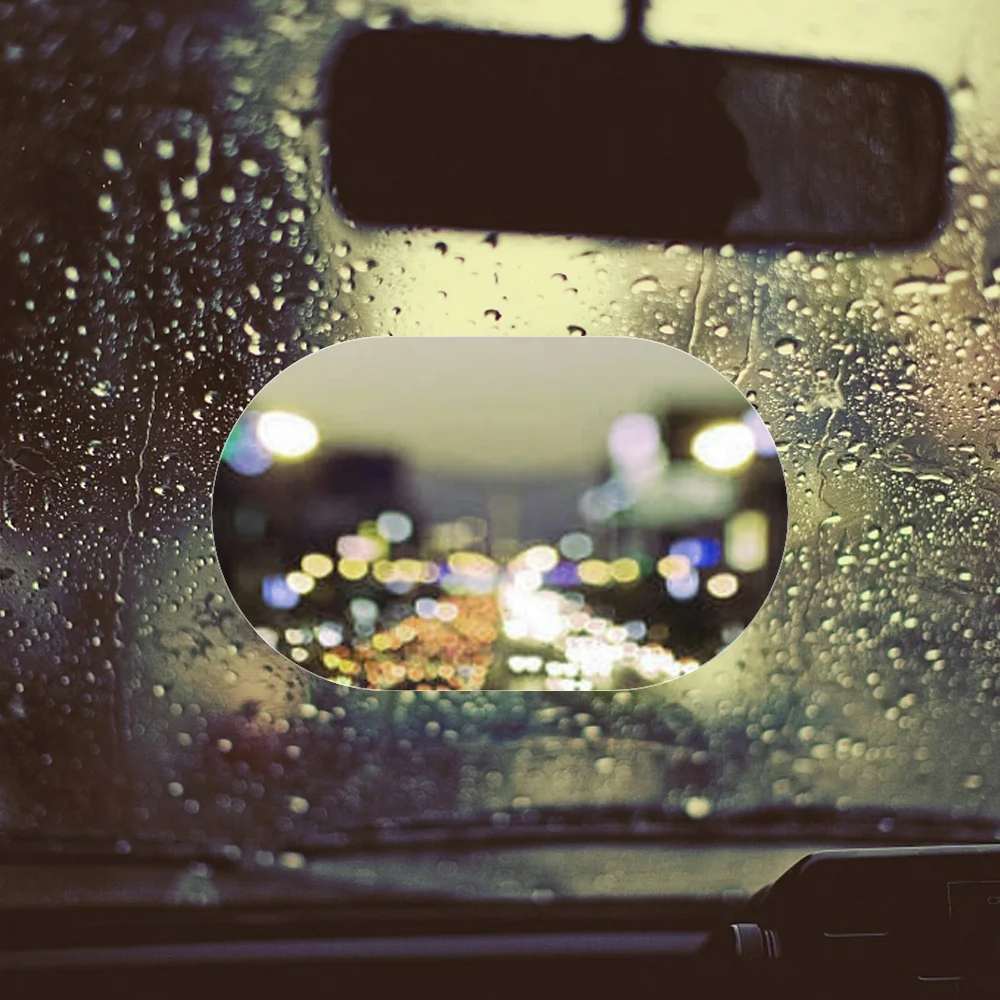 Car Rearview Mirror Protective Film Side Windows Sticker Anti Fog Glare Rainproof Waterproof Mirror Film Clear Nano Coatin