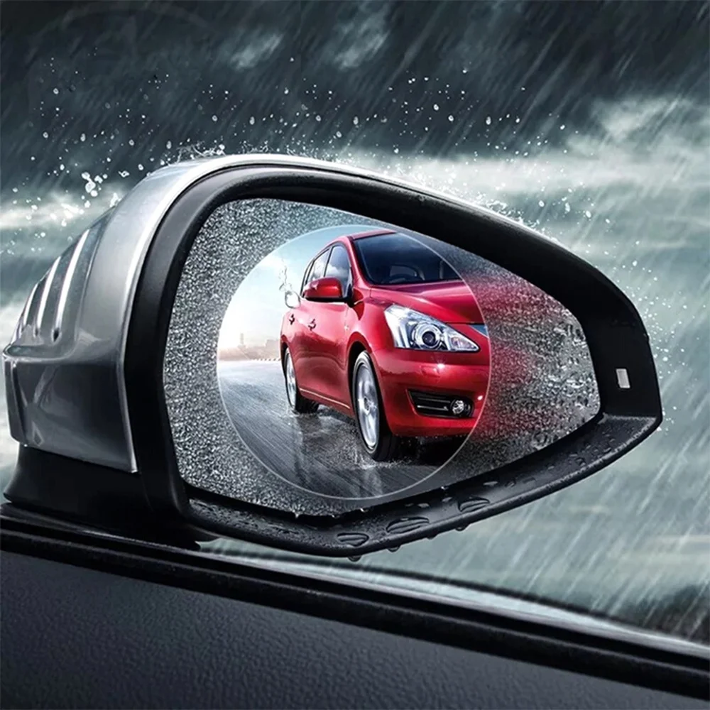 Car Rearview Mirror Protective Film Side Windows Sticker Anti Fog Glare Rainproof Waterproof Mirror Film Clear Nano Coatin