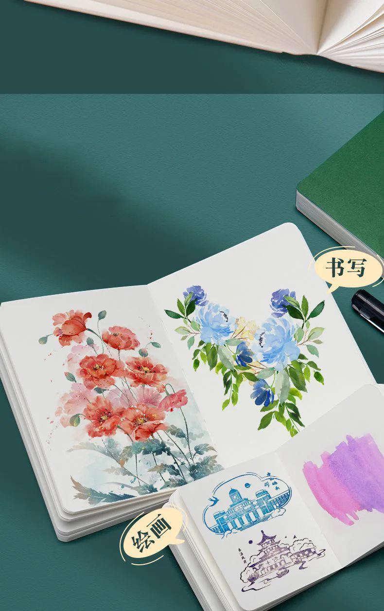 Drawing Book Watercolor Thick Paper Pocket Sketchbook Thickened Paper GSM 230g Painting Paper ,Work Relaxation, Art Supplies