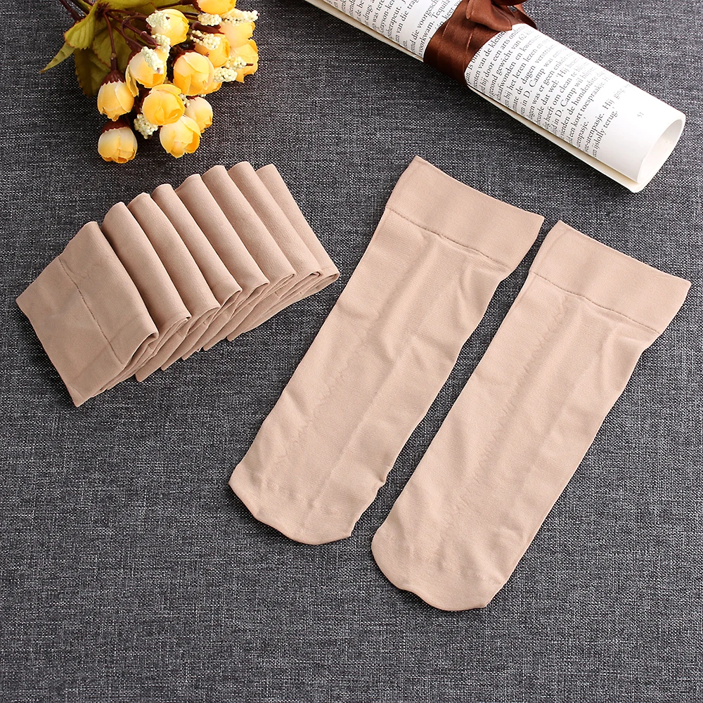 Solid-colored Ankle Socks Thick Short Stockings Wide Mouth Socks Autumn Winter Stockings Women's Clothing Apparel Accessories