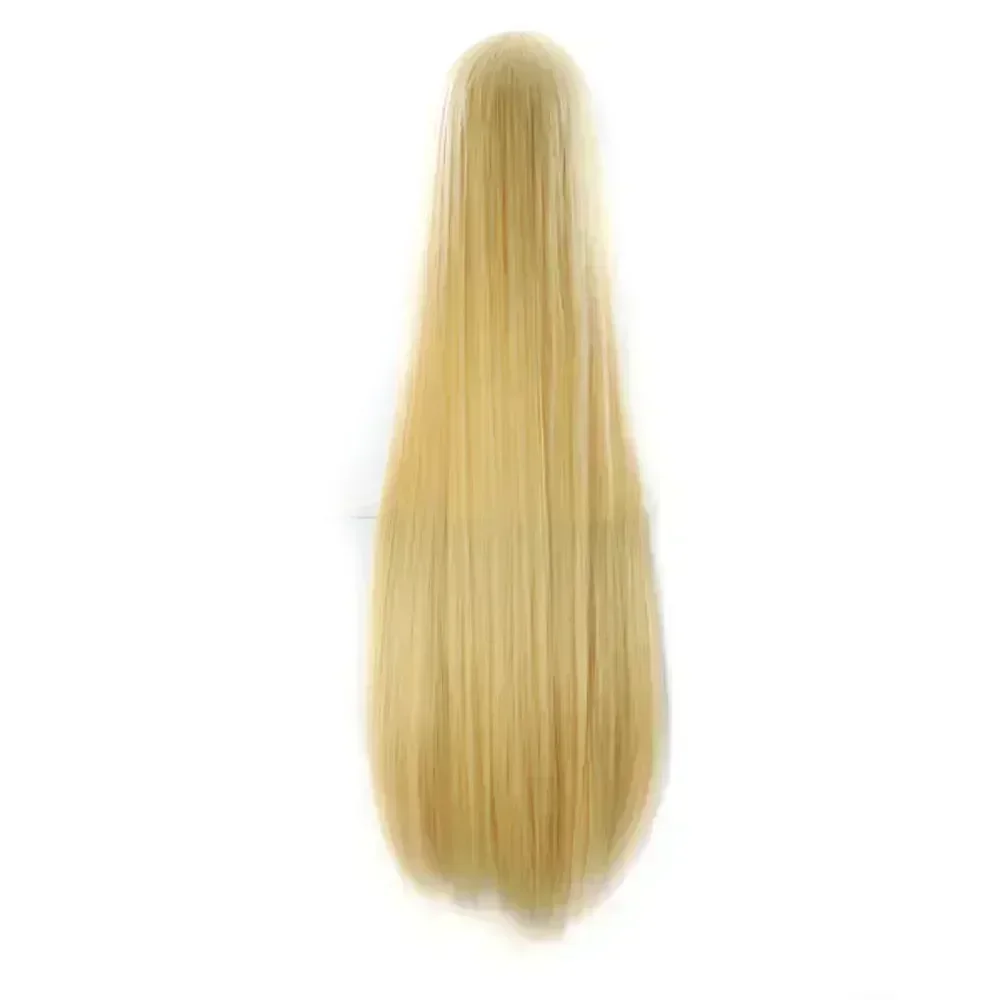 40" 100cm Long Straight Wig Anime Costume Wig Long Straight Cosplay Wig Party Heat Resistant Synthetic Hair Wigs