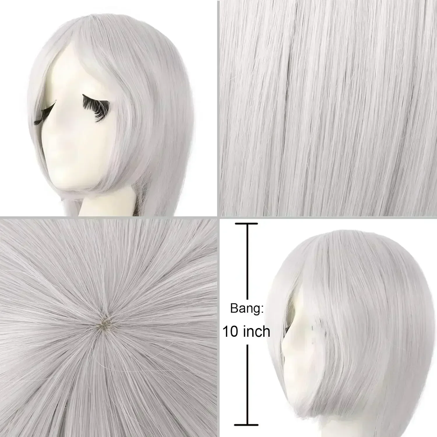 40" 100cm Long Straight Wig Anime Costume Wig Long Straight Cosplay Wig Party Heat Resistant Synthetic Hair Wigs