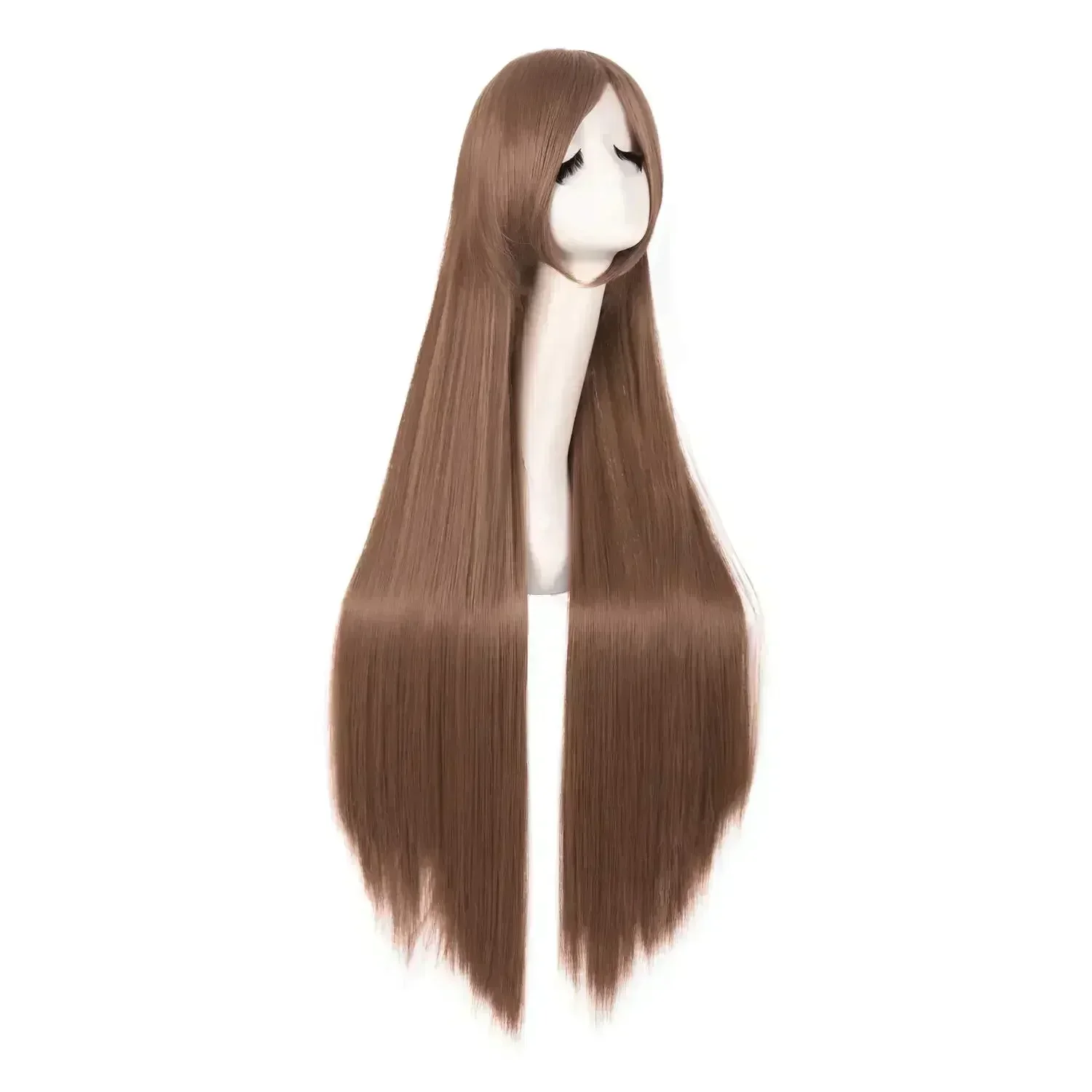 40" 100cm Long Straight Wig Anime Costume Wig Long Straight Cosplay Wig Party Heat Resistant Synthetic Hair Wigs