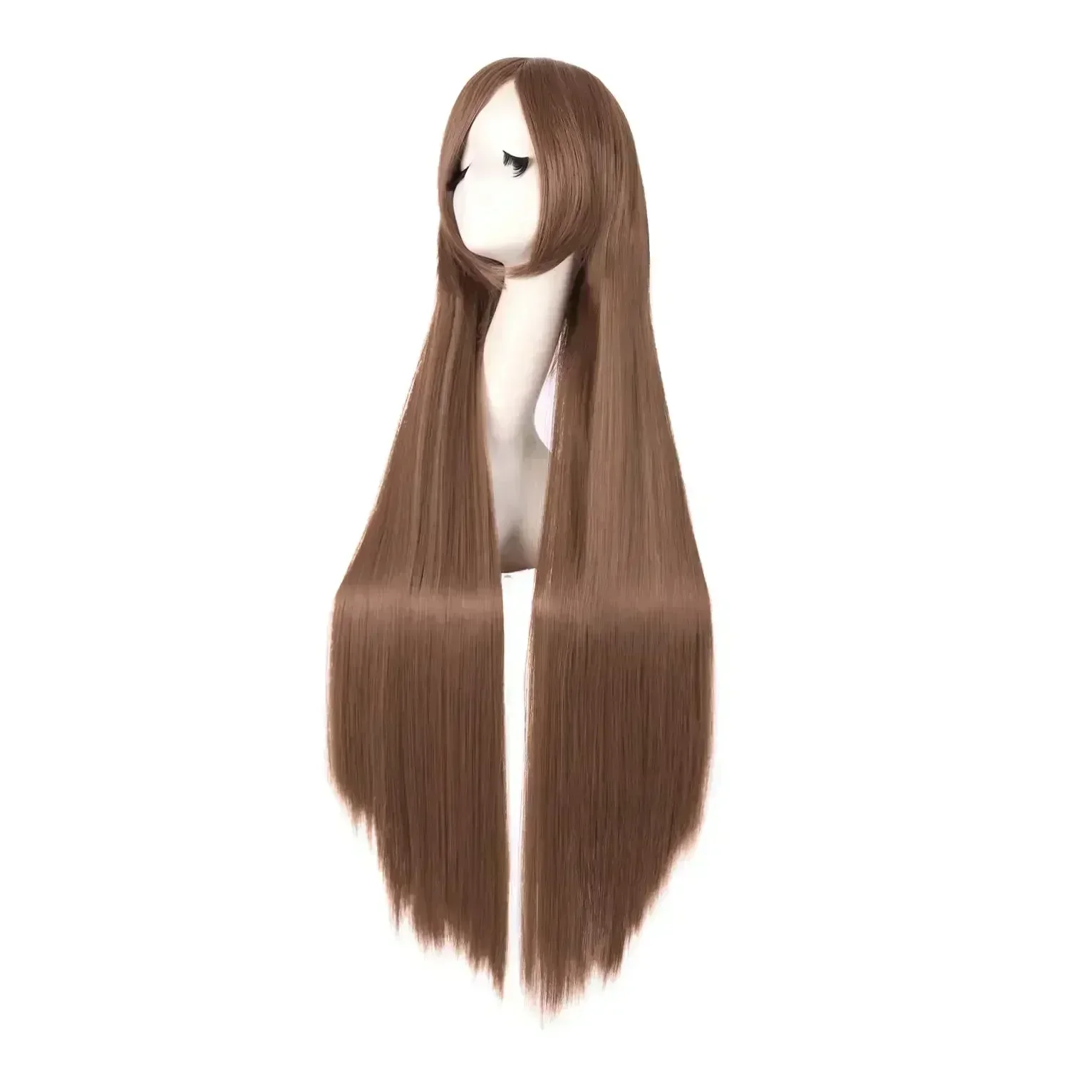 40" 100cm Long Straight Wig Anime Costume Wig Long Straight Cosplay Wig Party Heat Resistant Synthetic Hair Wigs