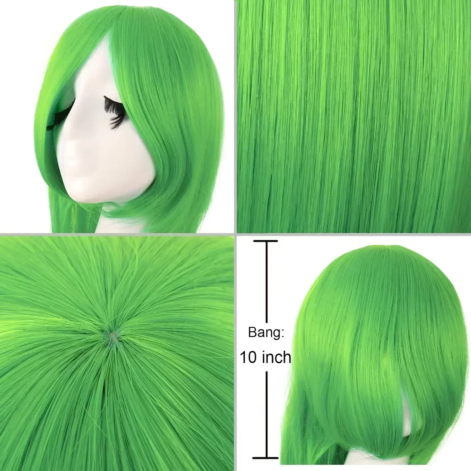 40" 100cm Long Straight Wig Anime Costume Wig Long Straight Cosplay Wig Party Heat Resistant Synthetic Hair Wigs