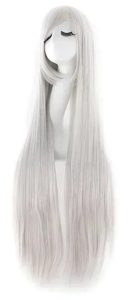 40" 100cm Long Straight Wig Anime Costume Wig Long Straight Cosplay Wig Party Heat Resistant Synthetic Hair Wigs