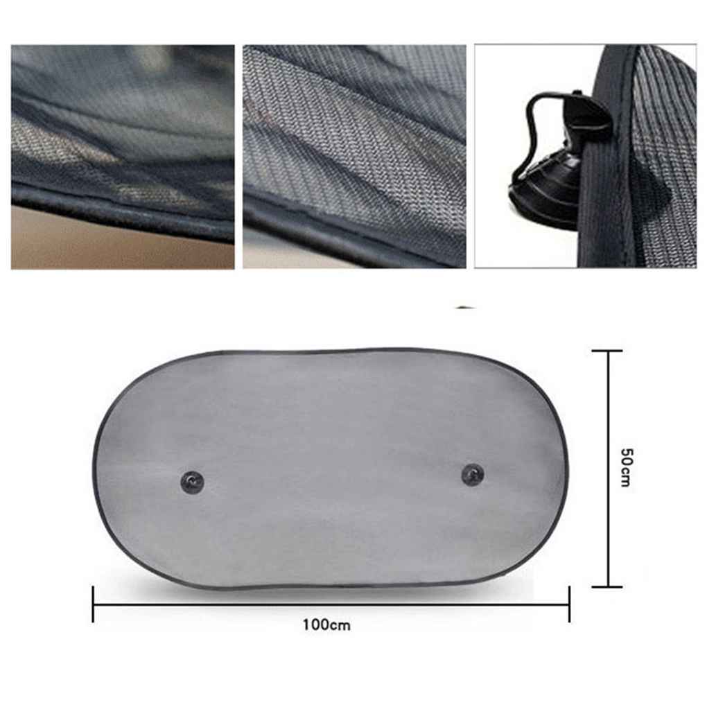 Auto Rear Sun Shade Vehicle Shield Visor Protection Back Car Window Shade Mesh Sunshade Screen Heat Insulation UV Protection