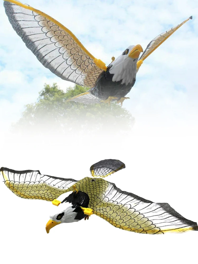 1xBird Repellent Hanging Eagle Flying Owl Repellent Scarer Emulation Flying Hawk Bird Garden Scarecrow Yard Outdoor Pest Control