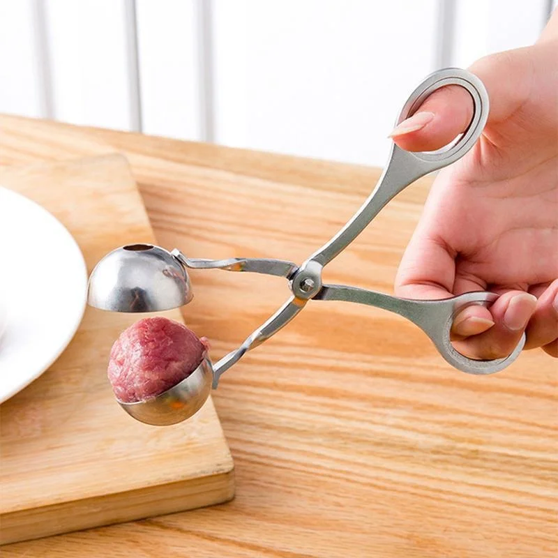 Meat Ball Maker Tool Stainless Steel Clip Round Rice Ball Shaper Spoon Meatball Making Mold Non Stick Stuffed Kitchen Gadget