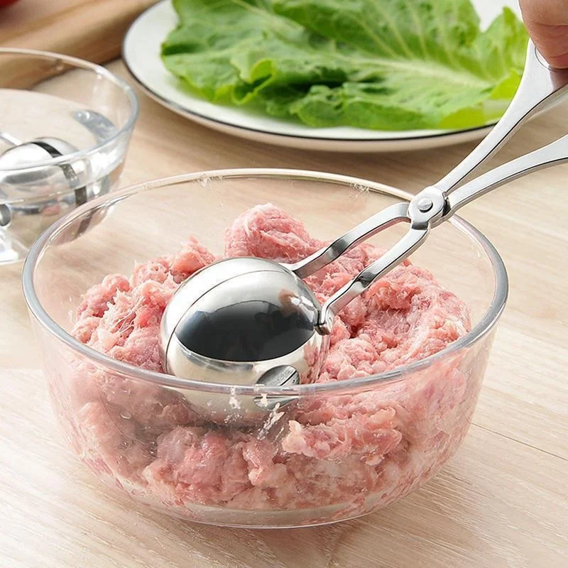 Meat Ball Maker Tool Stainless Steel Clip Round Rice Ball Shaper Spoon Meatball Making Mold Non Stick Stuffed Kitchen Gadget