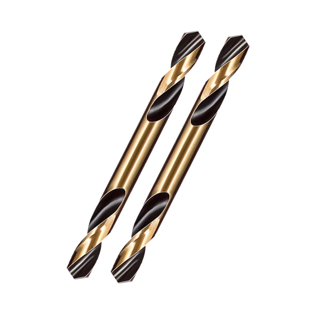 6pcs HSS Double-Headed Auger Drill Bits For Metal Stainless Steel Wood Drilling Power Tool 3mm/ 3.5mm/ 4mm/ 4.5mm/ 5mm/ 6mm