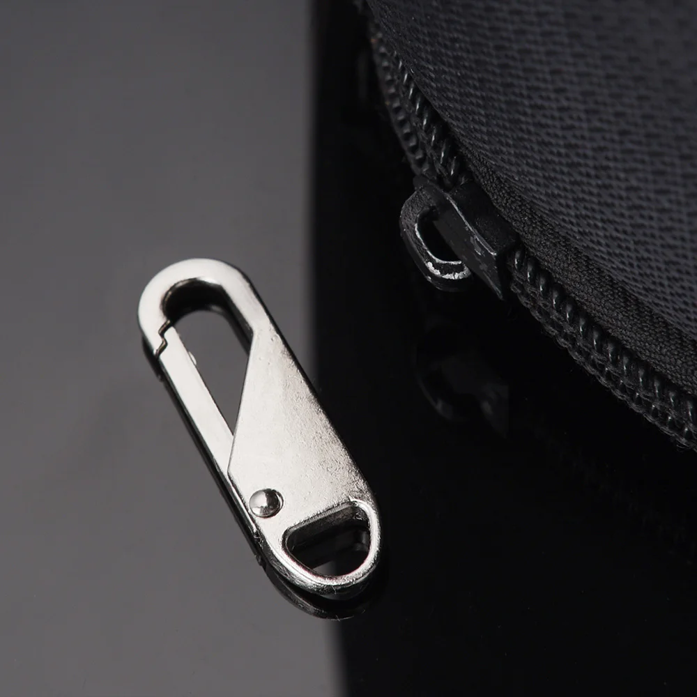 5pcs Universal Replacement Zipper Slider Metal Alloy Removal Zipper Puller Luggage Bag Zip Head DIY Craft Sewing Tool Repair Kit