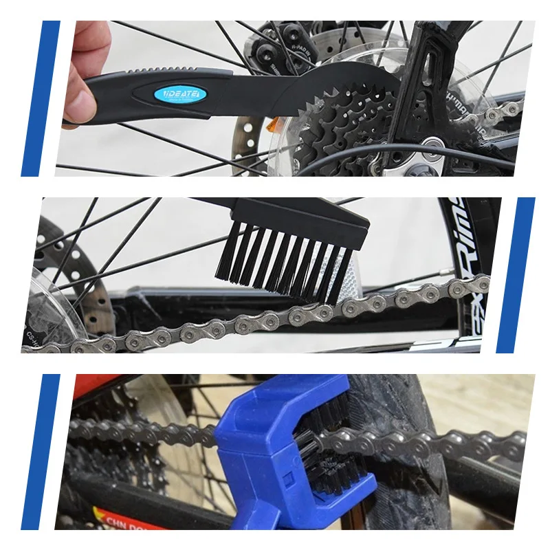 Portable Chain Cleaner Motorcycle Road Bike Chain Clean Brush Bicycle Clean Motorcycle Tools Chain Cleaner Maintenance Tool